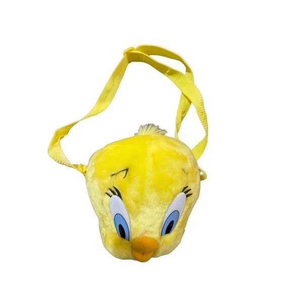 Other - Vintage Warner Bros Looney Tunes 1994 Tweety Bird Plush Head Purse Crossbody Bag